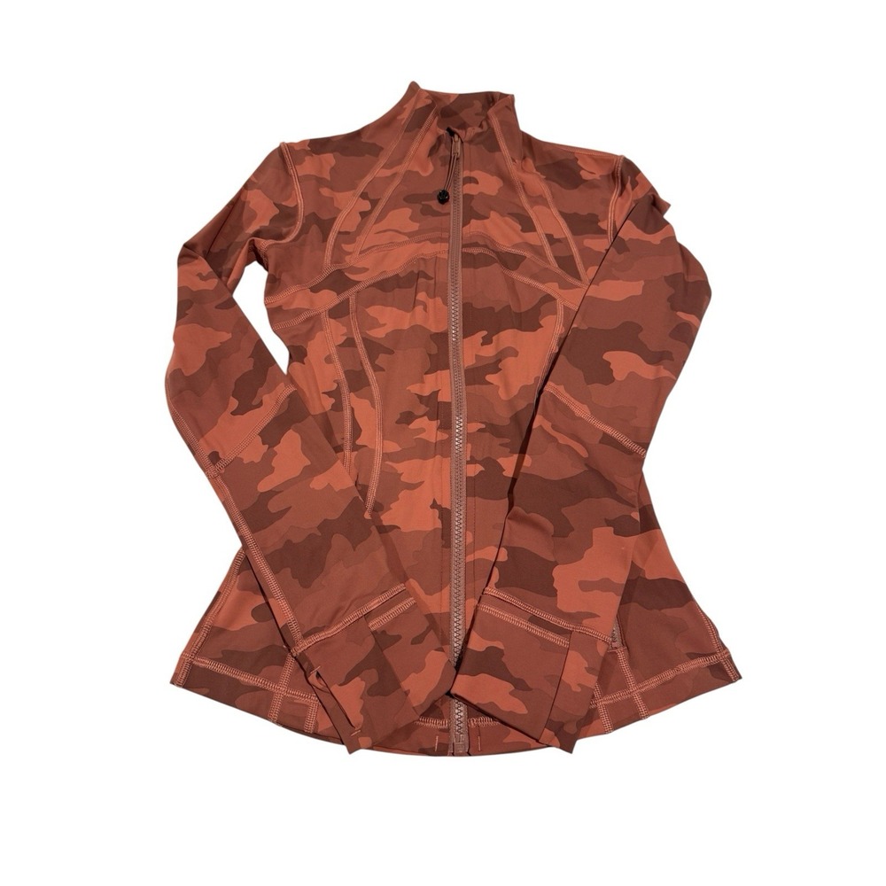 Lululemon Women Define Jacket Heritage 365 Camo Brier Rose Multi Size 2